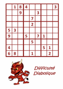 Sudoku infernal avec un petit d&eacute;mon